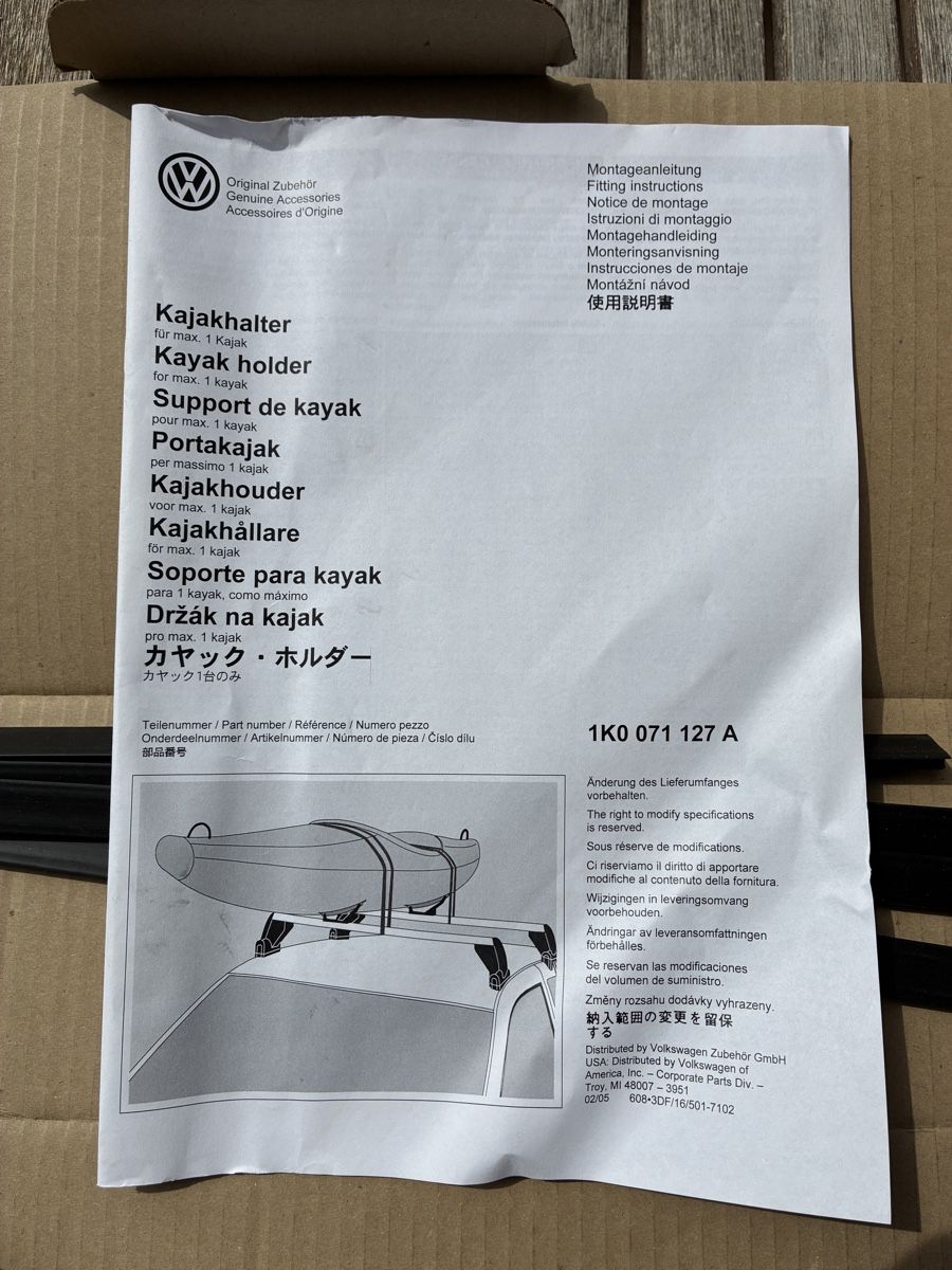 VW Portapacchi: Support de toit pour canoé/kayak – Nuovo (secondo la descrizione) da Colombier NE venduto da Etifloyd2 1
