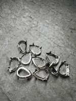 Fassung für Kristalle 10x14 mm / 10 Stück