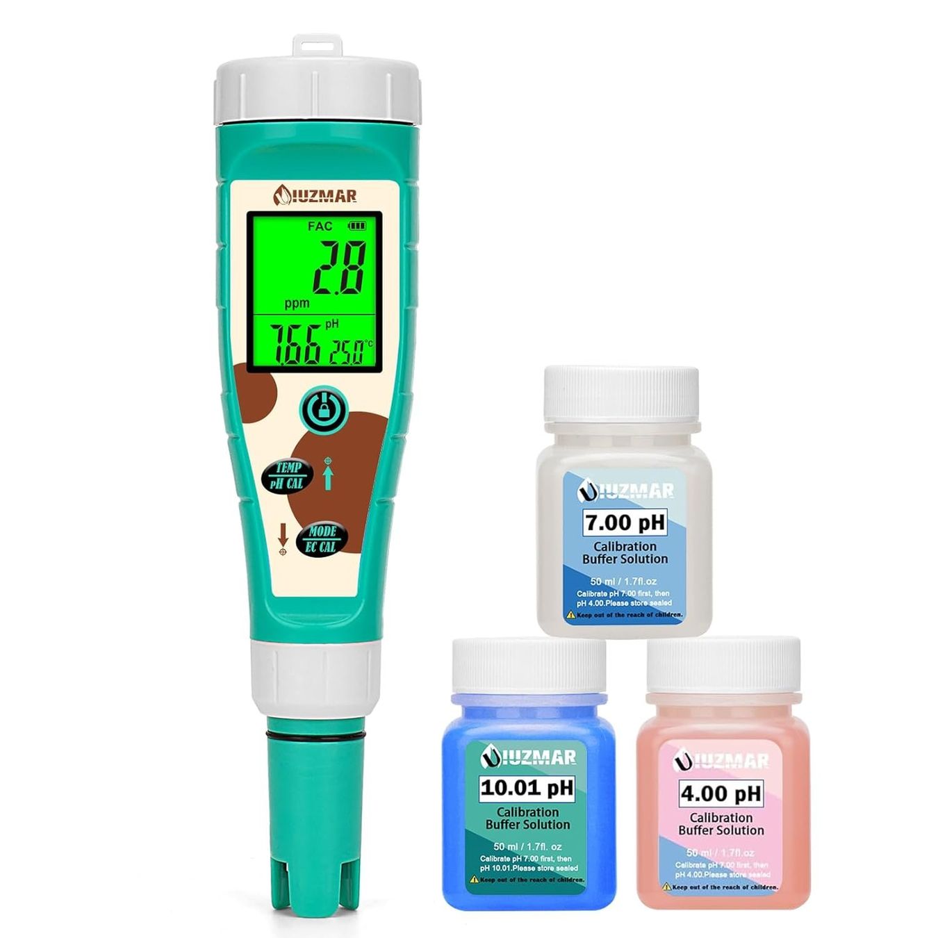 Misurare: 8-in-1 Wassertester pH Chlor Salz ORP TDS Pool Hydrokultur – Nuovo e nell'imballaggio originale da Hallau venduto da Sale50OFF