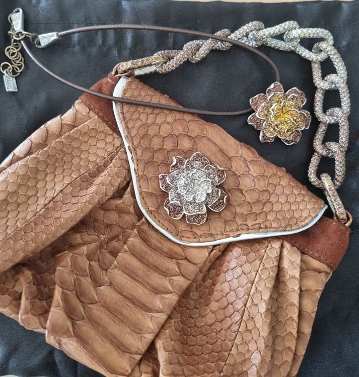 Ensemble cocktail KMO Paris, petit sac à main et collier