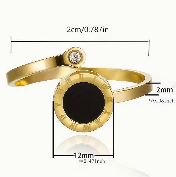 Anelli: Bague doree chiffres romains acier inoxydable ? neuve – Usato da Genève venduto da dre_gk92 3
