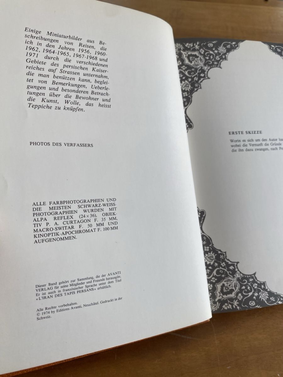 Libri: Iran, Das Land der Perserteppiche - 1974 – Usato da Dübendorf venduto da Montclair 2