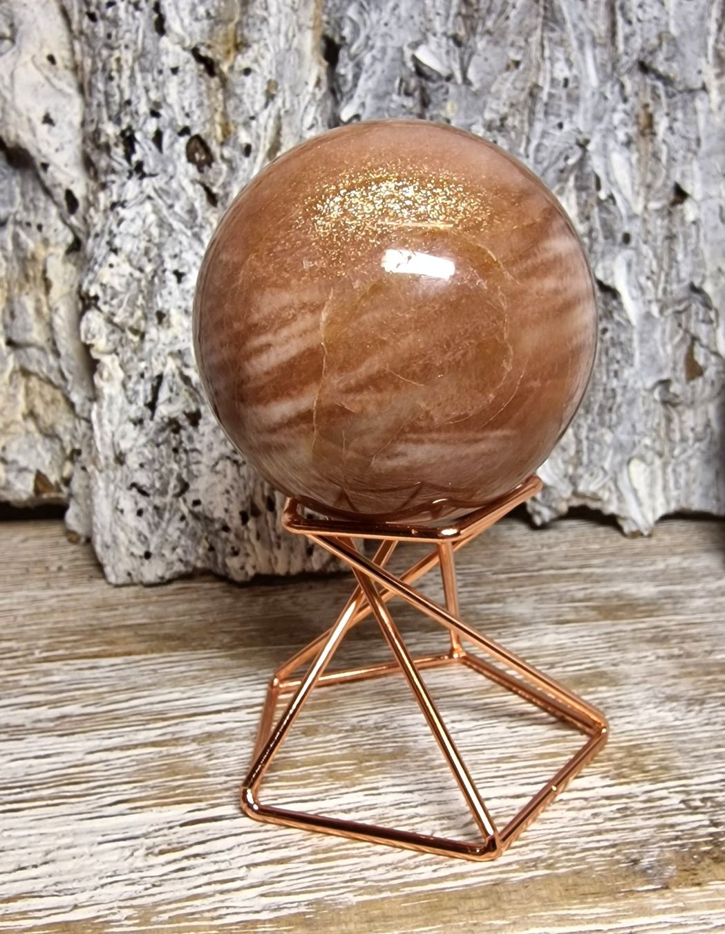 Minerali & Pietre curative: Sonnensteinkugel 54mm 210g – Nuovo (secondo la descrizione) da Matzingen venduto da Shay_Crystalz