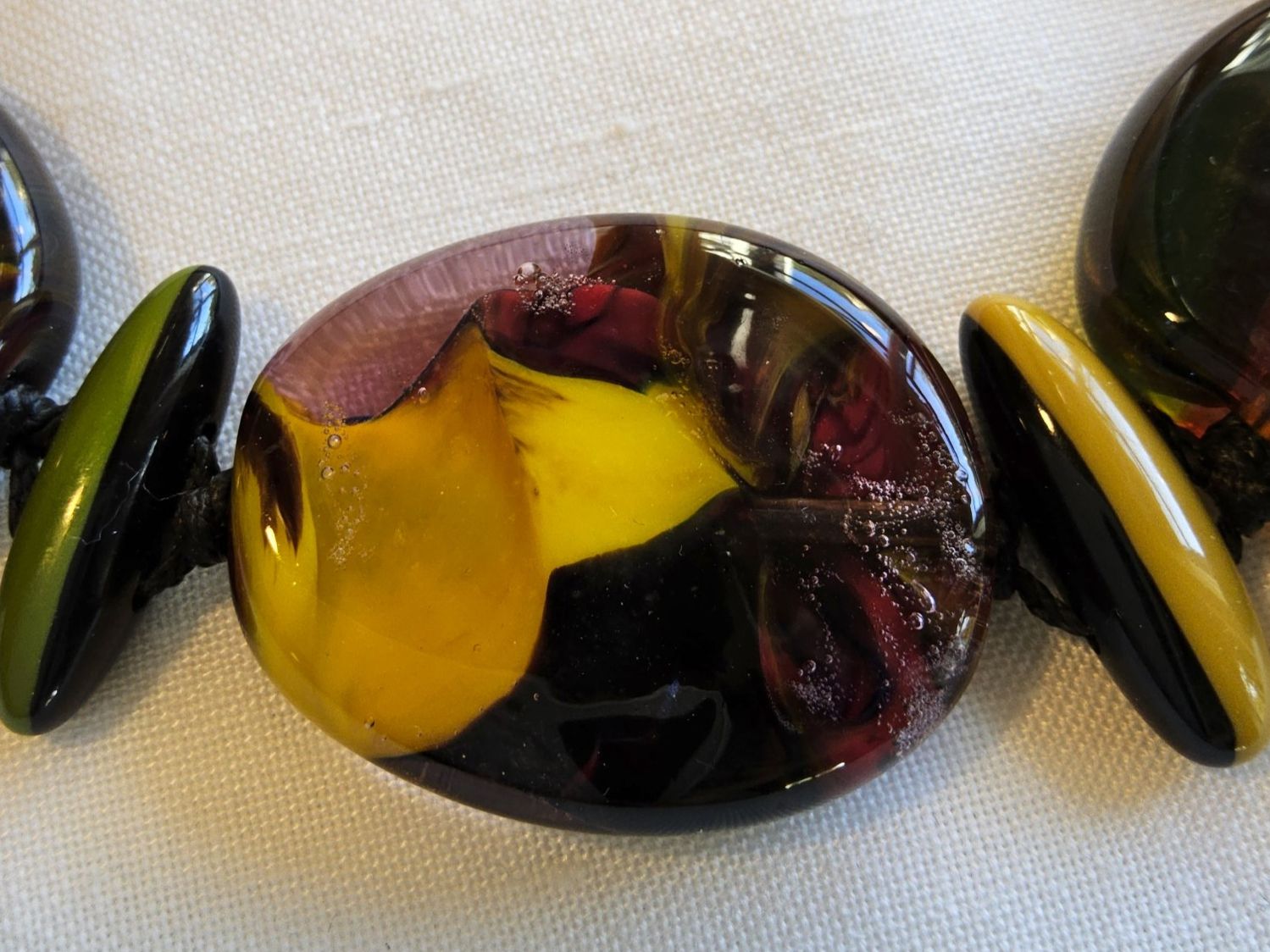 Catenine: Art Glas Halsband Collier – Usato da Zürich venduto da philpip 1