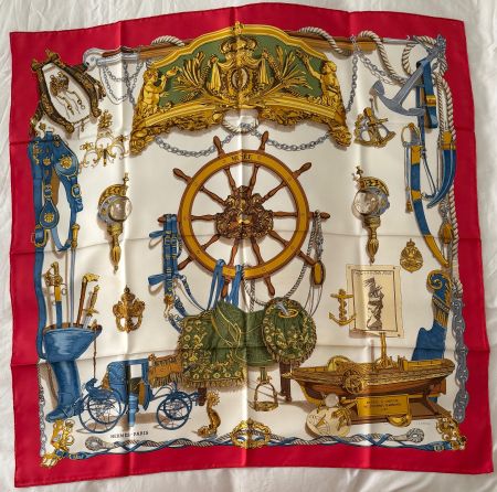 Carré Foulard Hermès 90x90 100% soie