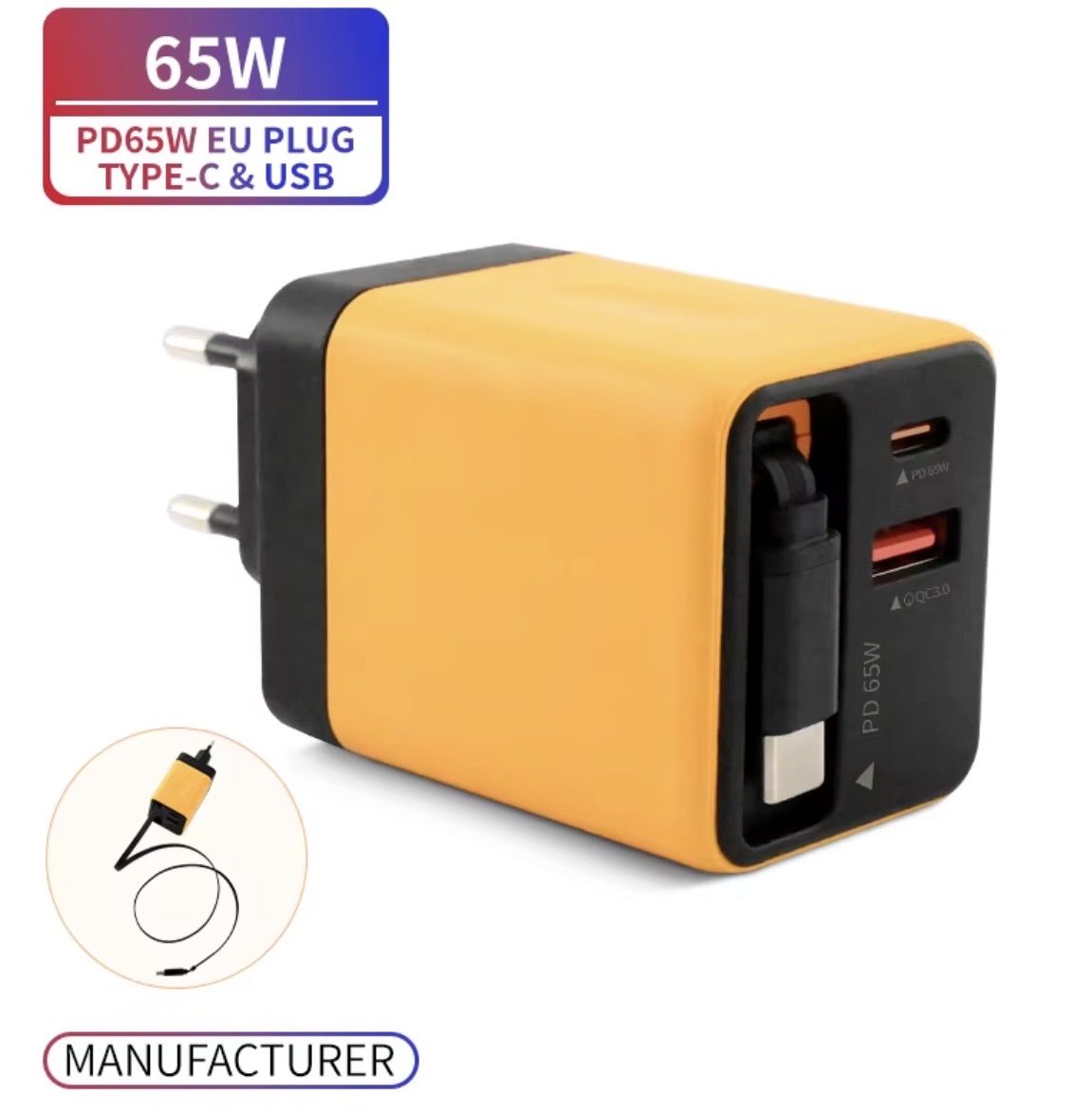 Unità & Adattatore: Multiport USB-C / USB- A Ladegerät 65W weiss – Nuovo e nell'imballaggio originale da Wohlen AG venduto da tiperio 4