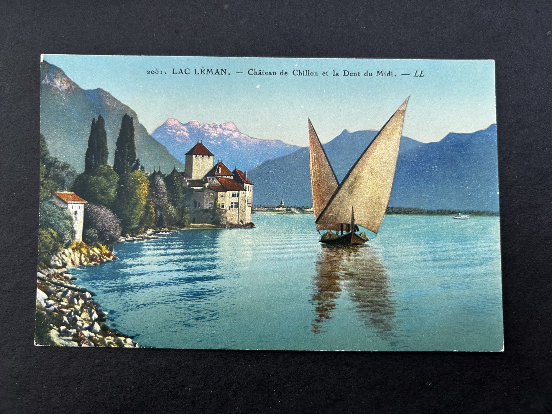 Ansichtskarten: Lac Leman, Chateau de chillon – Gebraucht aus Hefenhofen von Bierinder