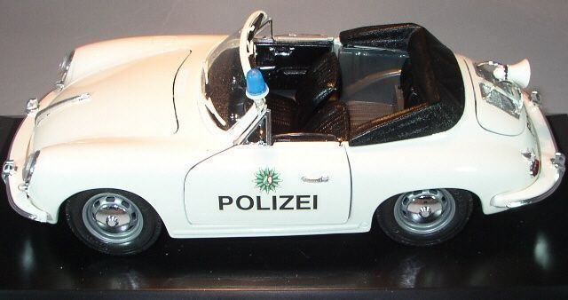 Porsche Modellautos: PORSCHE 356 POLIZEI im Massstab 1:18 – Neu und originalverpackt aus Erlenbach im Simmental von Model_box 1