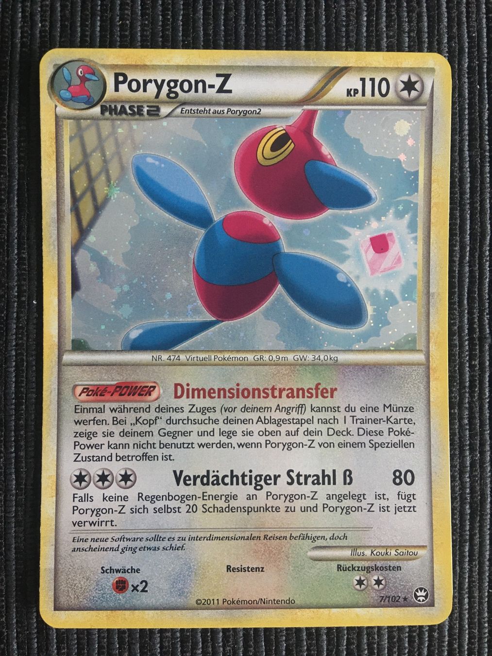 Pokémon Carte collezionabili: Pokemon Porygon Holo HS Triumph – Nuovo (secondo la descrizione) da Wabern venduto da Collectfun