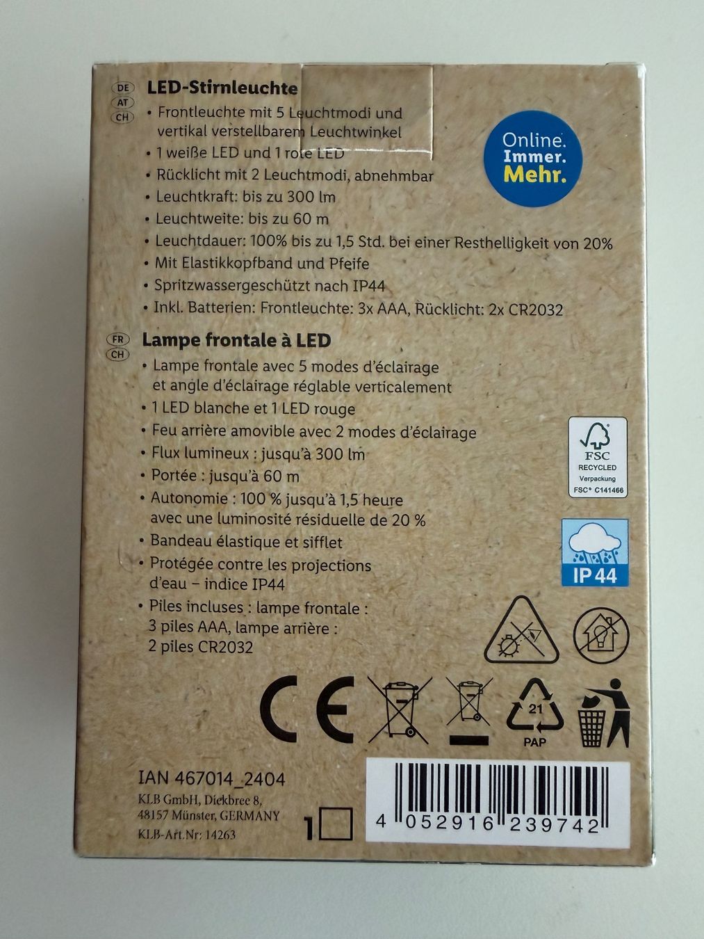 Lampade: Lampe frontale Rocktrail – Nuovo e nell'imballaggio originale da St-Gingolph venduto da GoldenKeys 1