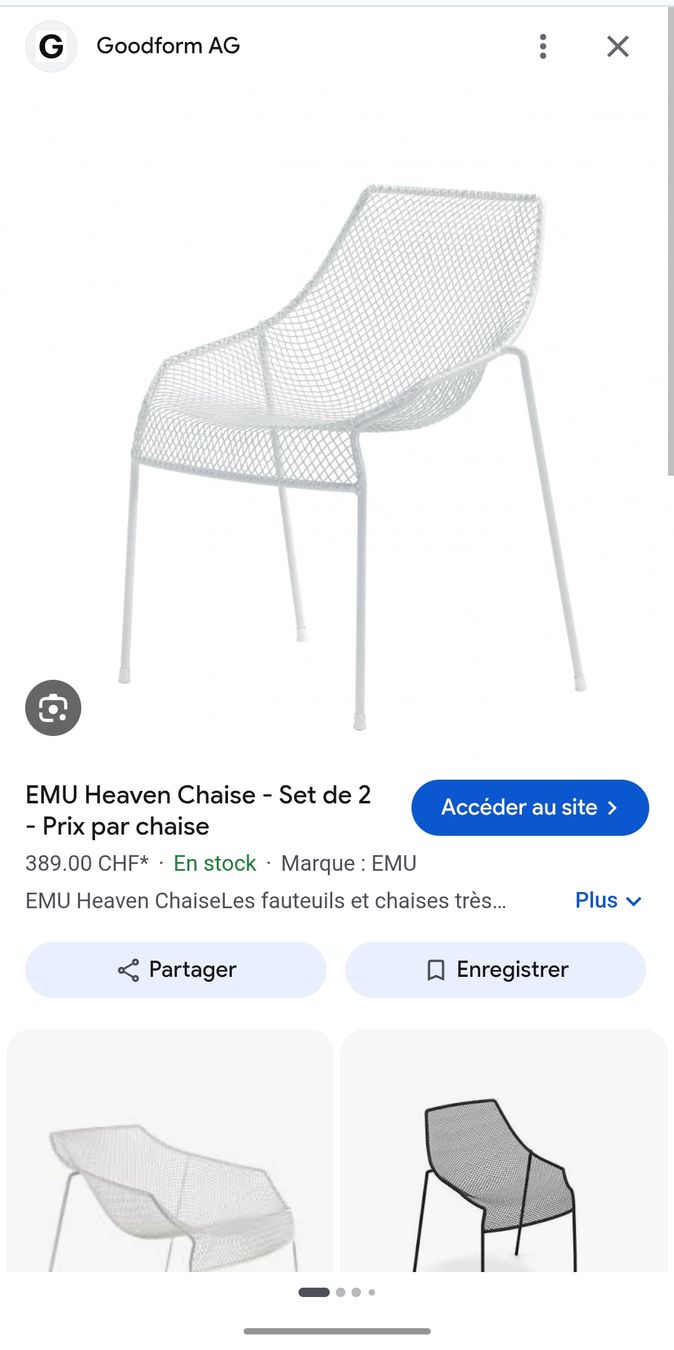Emu Chaises: Set de 5 chaises EMU Heaven, chaises design – D'occasion à Martigny par jul_7s5x