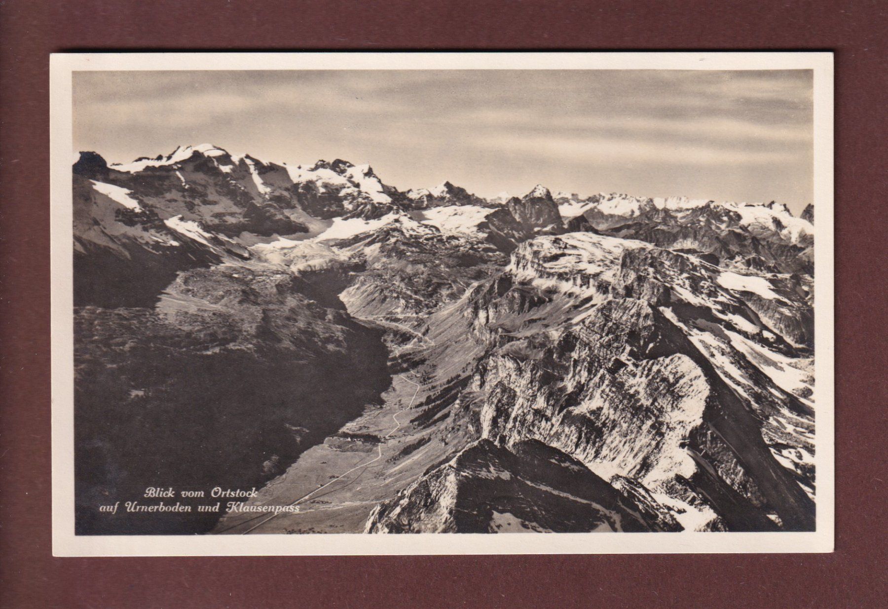 Cartoline postali: Blick vom ORTSTOCK auf Urnerboden – Usato da Pully venduto da nicecards