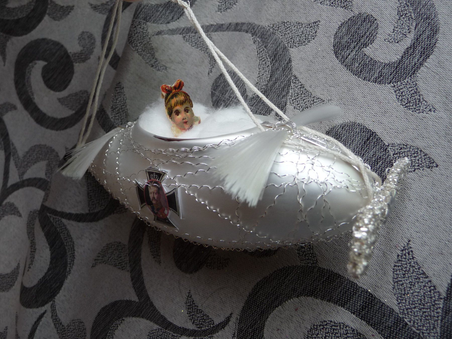 Tutte le decorazioni: Flugzeug nostalgischer Christbaumschmuck – Nuovo e nell'imballaggio originale da Alpnach Dorf venduto da marvo 1