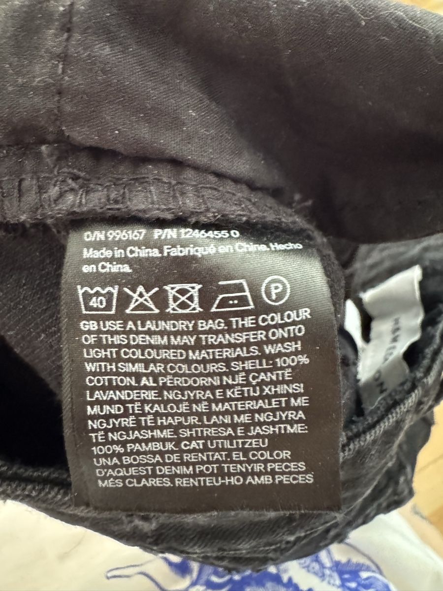 H&M Jeans: H&M EDITION Jeans black size 38 straight – Usato da Bern venduto da kac_f6fr 2