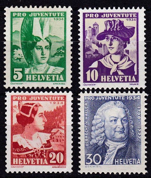 Tous les timbres: Pro Juventute, 1934, postfrisch** – Neuf (Voir description) à Lupfig par lubor