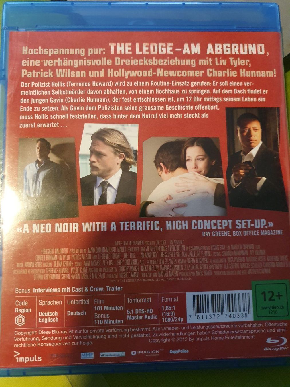 Alle DVDs: Blu-ray The Ledge Am Abgrund – Gebraucht aus Eiken von Lashar 1