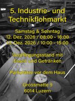 Industrie und Technik Flohmarkt Flyer zu verkaufen