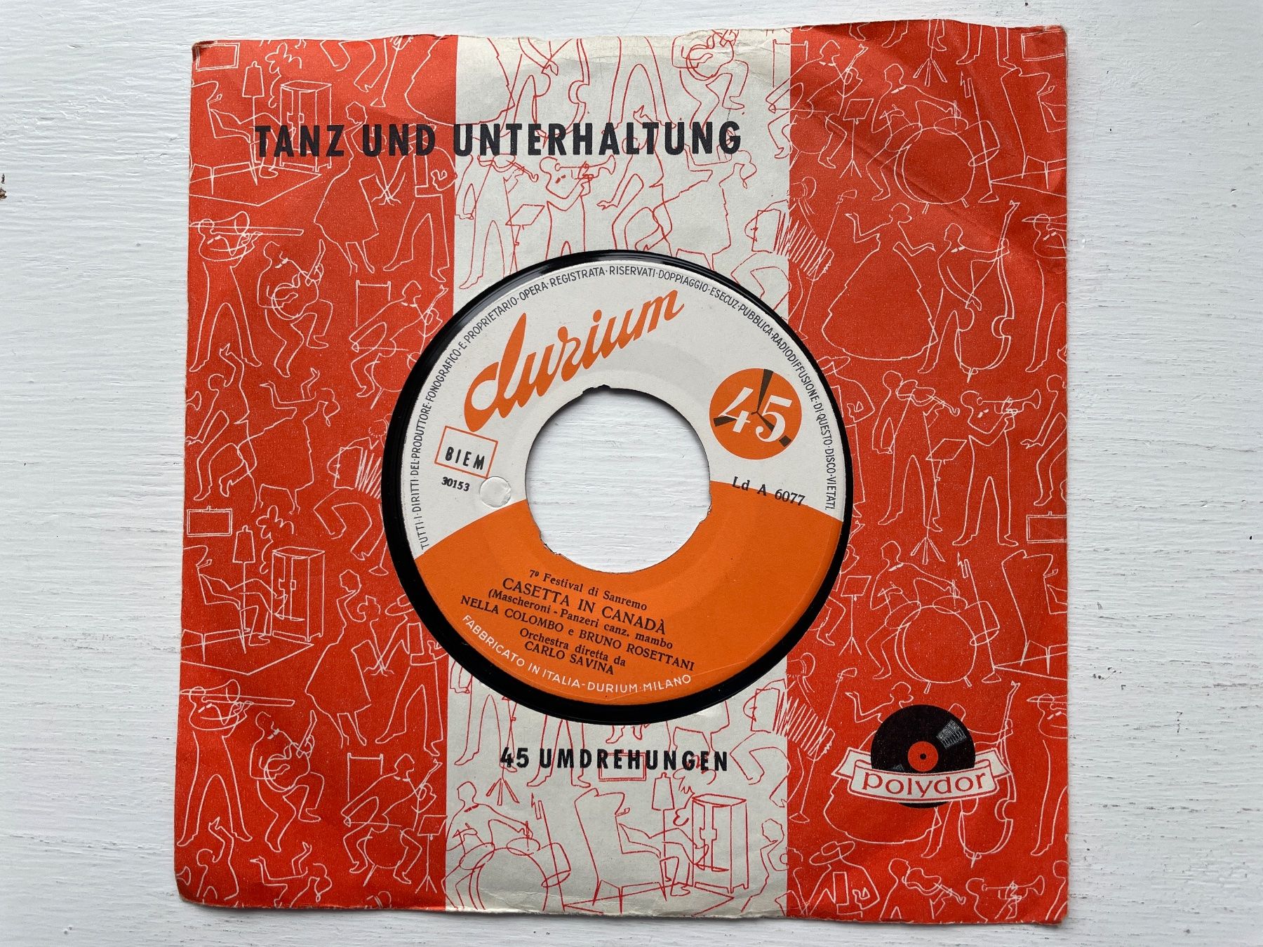 Dischi in vinile: Nella Colombo & Bruno Rosettani - Casetta In Canada - 7" – Usato da Zürich venduto da Andy_t71