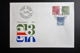 1970 FDC Freimarken für Automaten