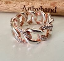 Italienischer Mabina Statement-Ring Silber 925 mit Zirkonia