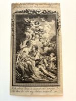 💚HISTORISCHER KUPFERSTICH Vénus appuyée son Adonis 18 Jh💚