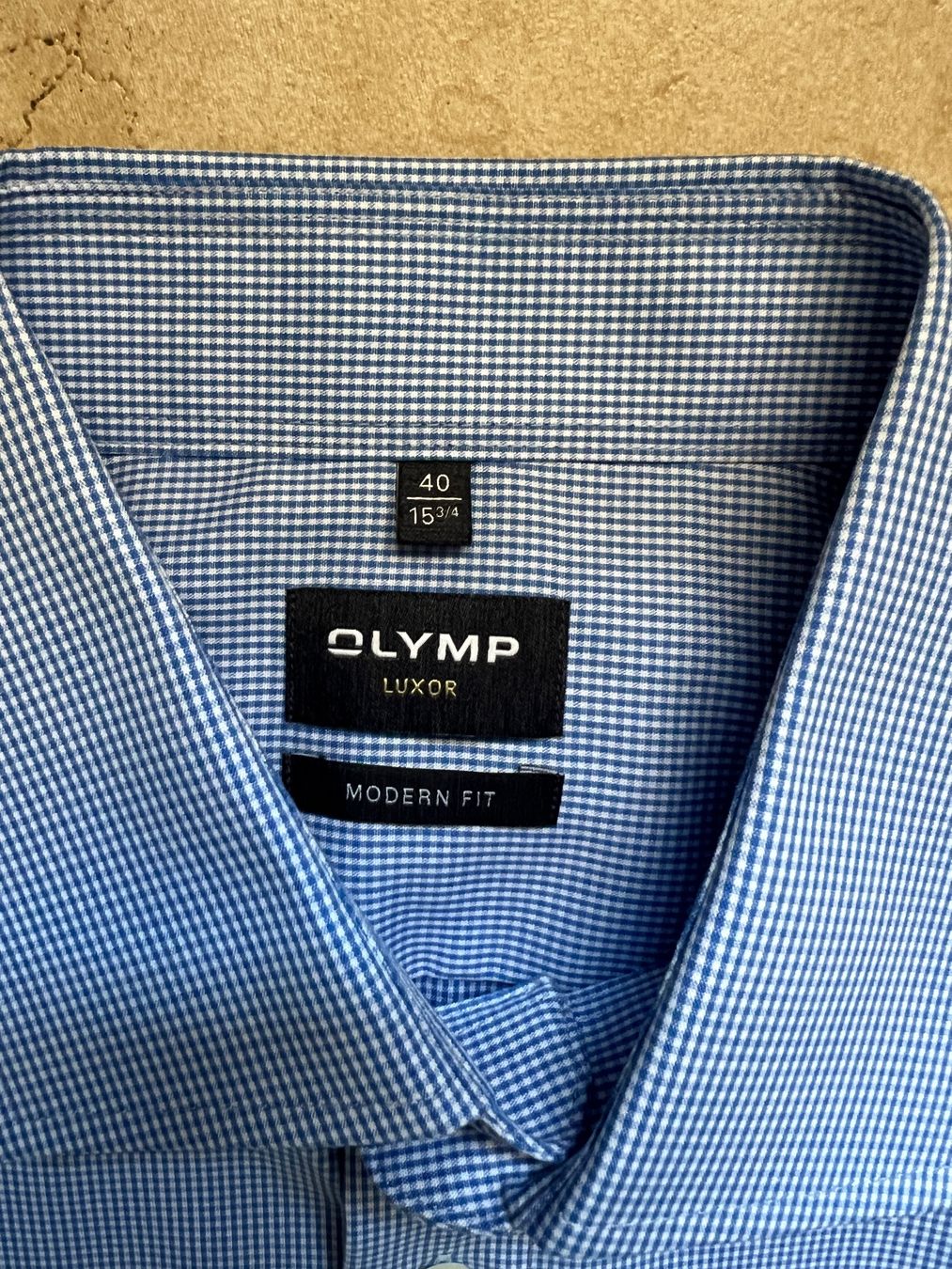 Camicie: Hemd kurzarm Olymp Modern Fit Grösse 40 – Usato da Brunnen venduto da Bonitoman 1