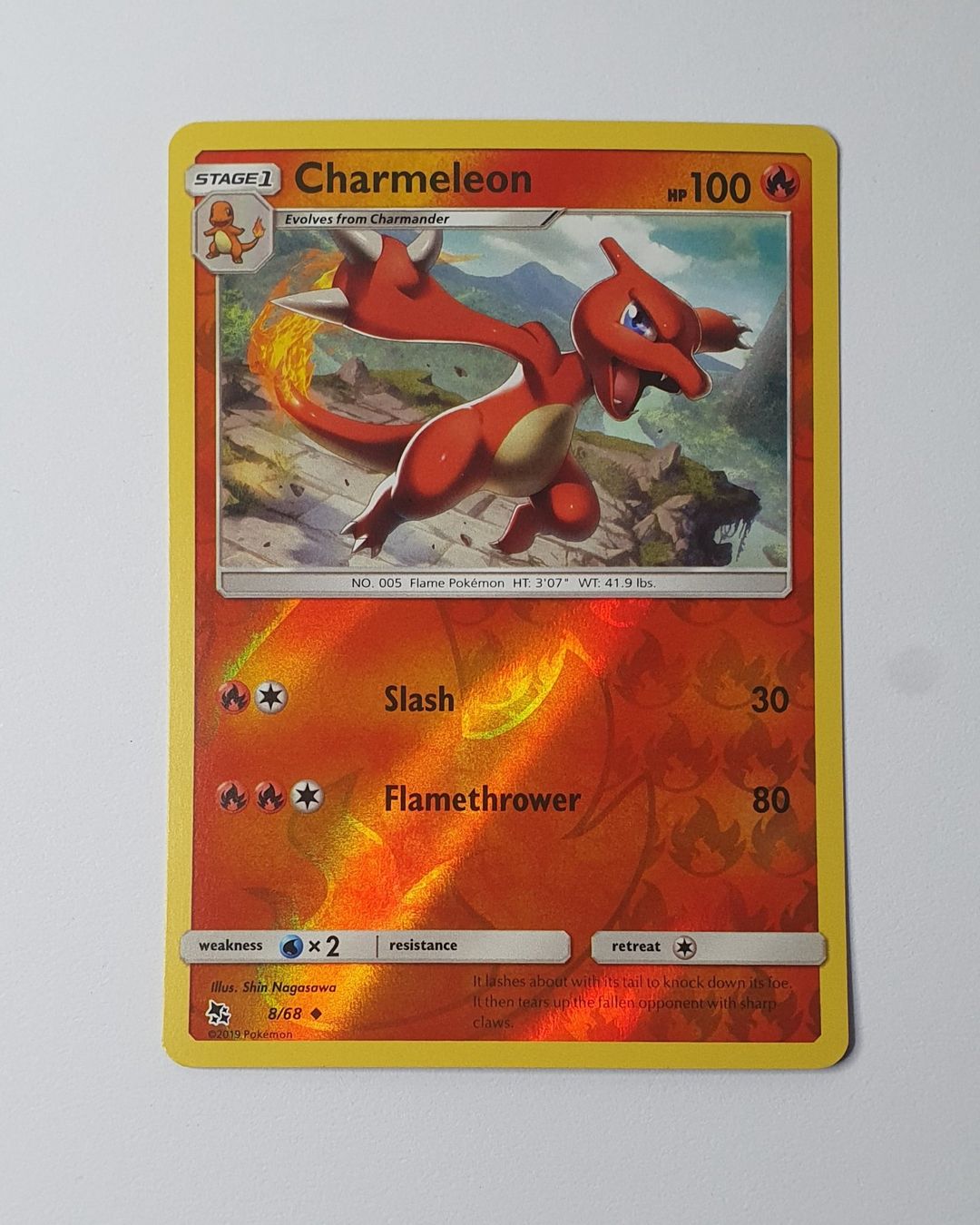 Pokémon Carte collezionabili: Charmeleon - Hidden Fates 8/68 - Reverse Holo - Pokémon – Nuovo (secondo la descrizione) da Gross venduto da ArcanaGameshop