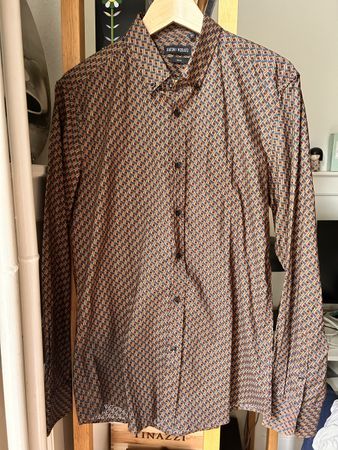 Antony Morato Slim Fit Hemd, Grösse L, Retro-Muster