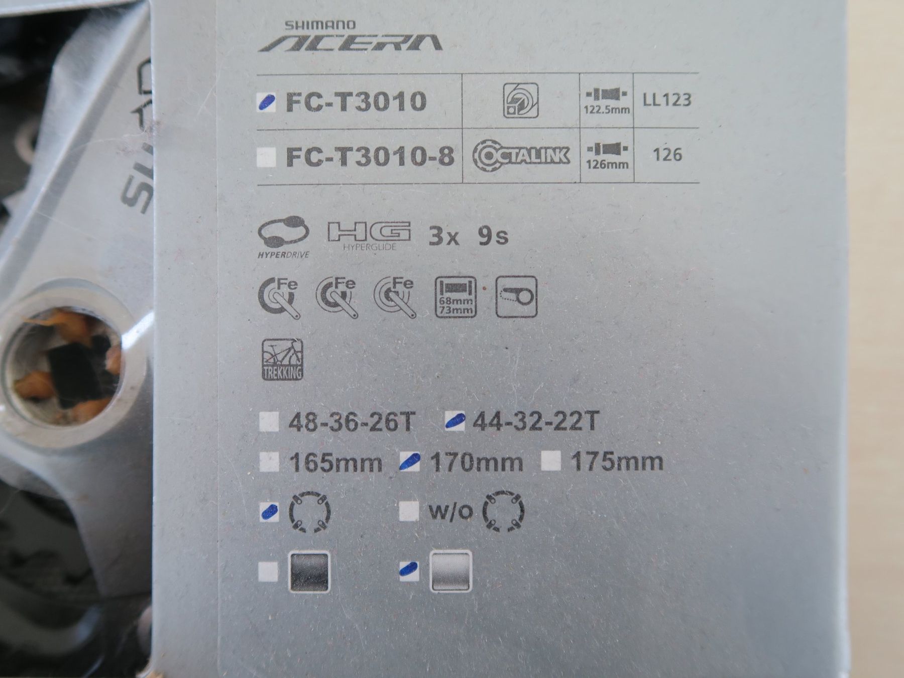 Shimano Pezzi di ricambio: SHIMANO PEDALIER ACERA – Nuovo e nell'imballaggio originale da Neyruz FR venduto da Sourimousse 2