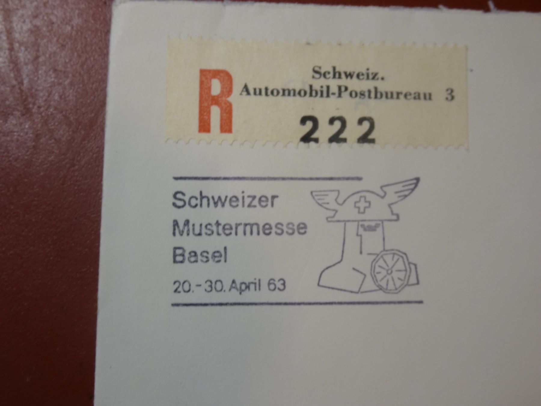 Tutti i francobolli: 30.IV.63., MUSTERMESSE BASEL, PAPIERÄNDERUNG – Usato da Eschenbach SG venduto da eDaisy 2