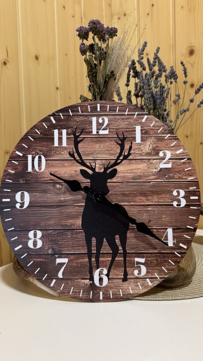 Orologi: Wanduhr Hirsch  – Nuovo (secondo la descrizione) da Flumserberg Bergh venduto da swiss.ski