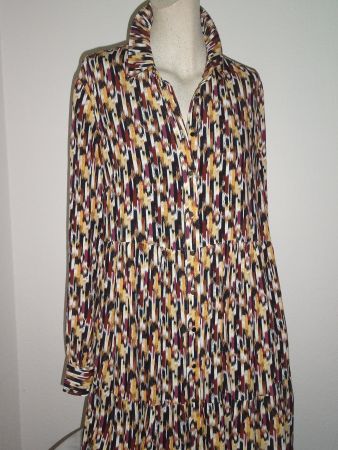 SCHÖNES KLEID "S.OLIVER" HERBST 100% VISCOSE NP 198CHF NEU S