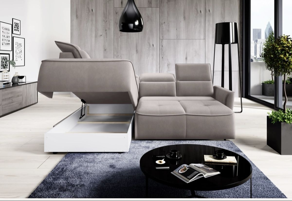 Divani: Ecksofa mit Schlaffunktion und Staufach – Nuovo (secondo la descrizione) da Buonas venduto da living24 2