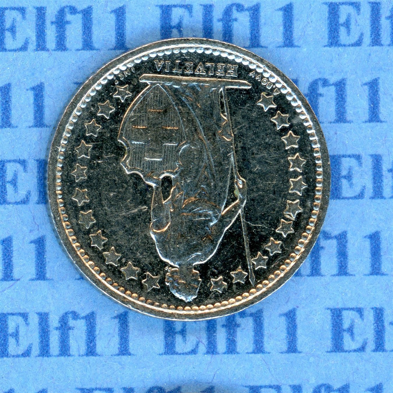 Tutti le monete: CHF___0.50 1977 -vz 50 Rappen – Usato da Widnau venduto da Elf11 1