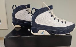 Air Jordan 9 Retro baskets blanc/bleu taille 42,5 (Rare)