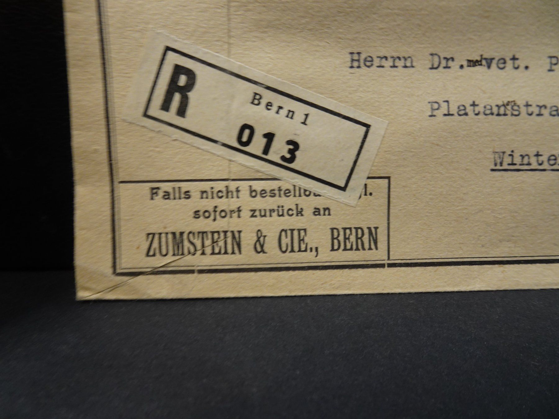 Alle Briefmarken: 11.X.29.SPEZIALBRIEF; ZUMSTEIN BRIEFMARKEN BERN; CHARGE – Gebraucht aus Eschenbach SG von eDaisy 3