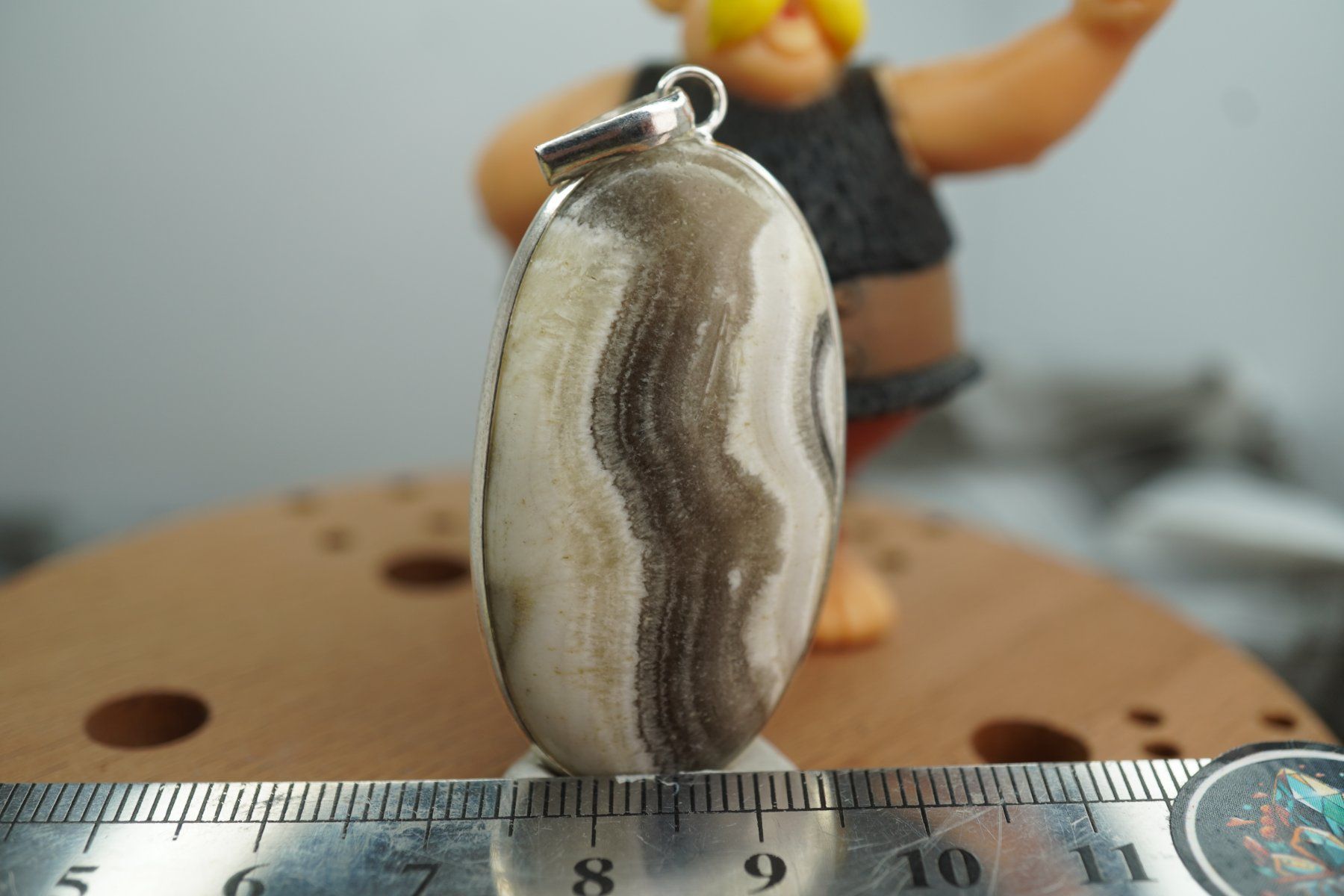 Minerali & Pietre curative: Aragonit   925 Silber   Anhänger  "TOPSTONE" – Nuovo e nell'imballaggio originale da Eschenbach SG venduto da topstone 2