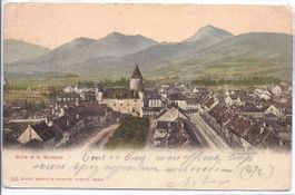 BULLE, la grand rue et le Moléson