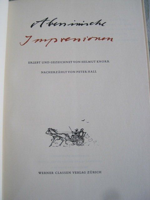 Libri: ABESSINISCHE IMPRESSIONEN – Usato da Zürich venduto da Fredor01 1