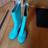 Mintgrüne Gummistiefel, Gr. 35, guter Zustand