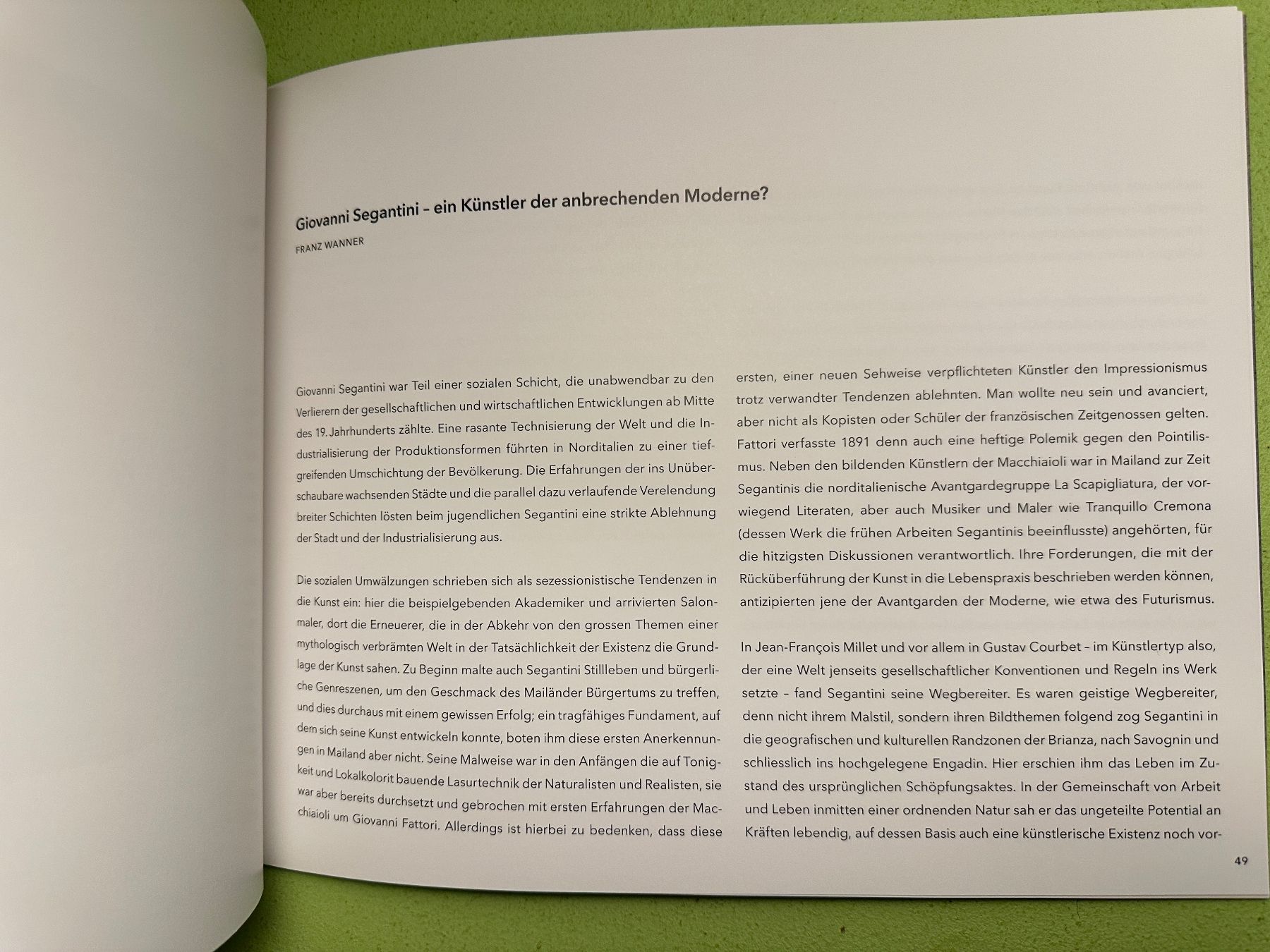 Libri: Franz Wanner: Giovanni Segantini. – Usato da Zürich venduto da allp 6