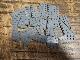 lego 54383 lot de 25 pièces Dark Bluish Gray Wedge, Plate