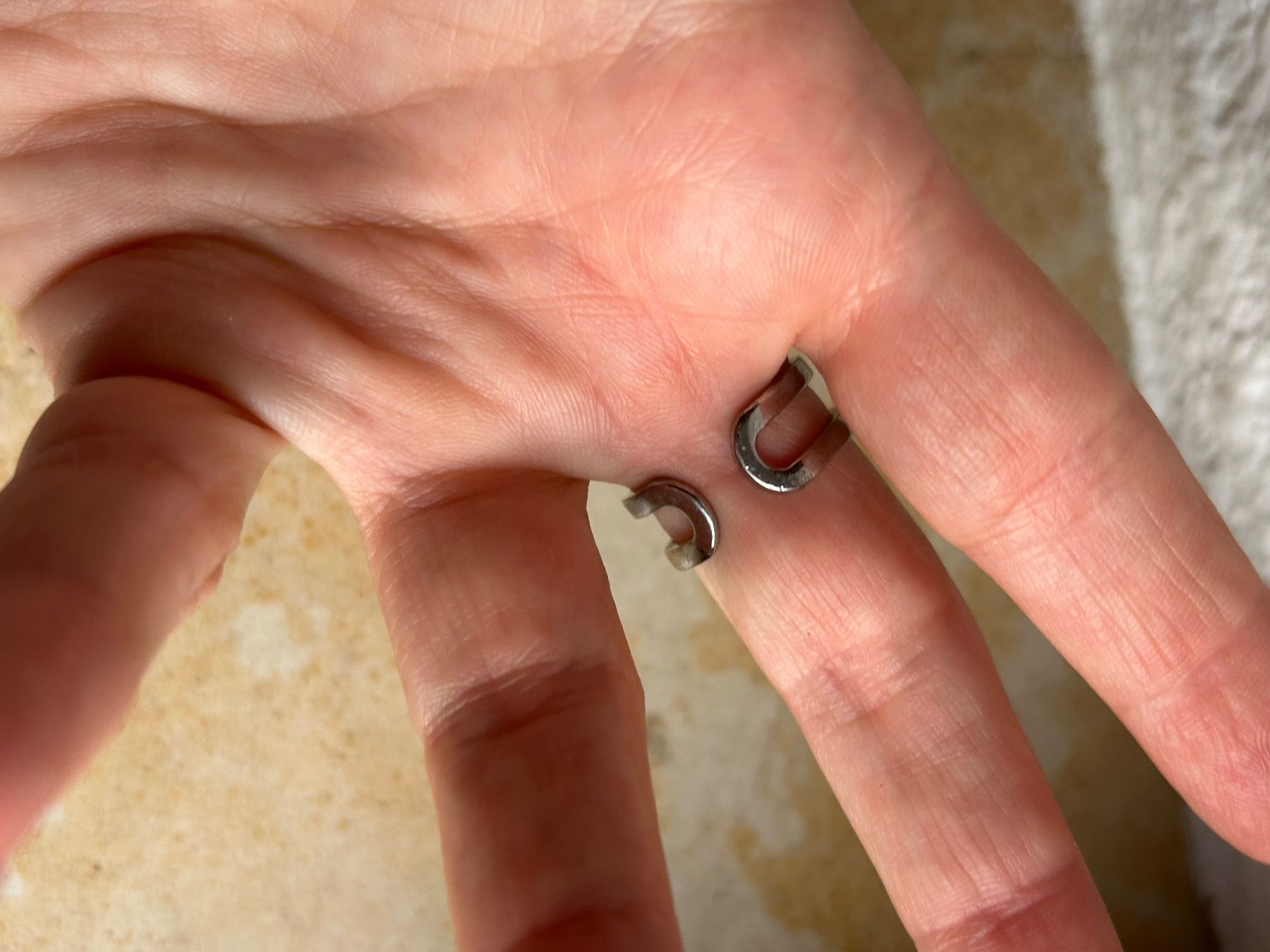 Ringe: Ring grau-weiss (Grösse 54) – Gebraucht aus Laufen von Bellebellezza 3