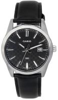 ⌚ Herrenuhr ®CASIO Analog Leder Schwarz Elegant NEU