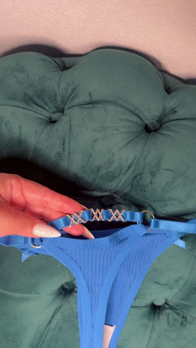 Sonstige Unterwäsche: SEXXXY Tanga mit Strass 💙 – Neu und originalverpackt aus Emmen von tuv_dvj6 1