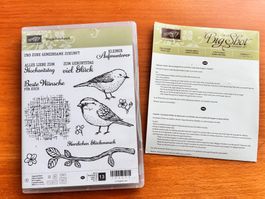 Stampin' Up! Stempelset und Stanzen "Vogelhochzeit"