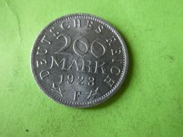 Dt. Reich 1923 F, 200 Mark - Alu