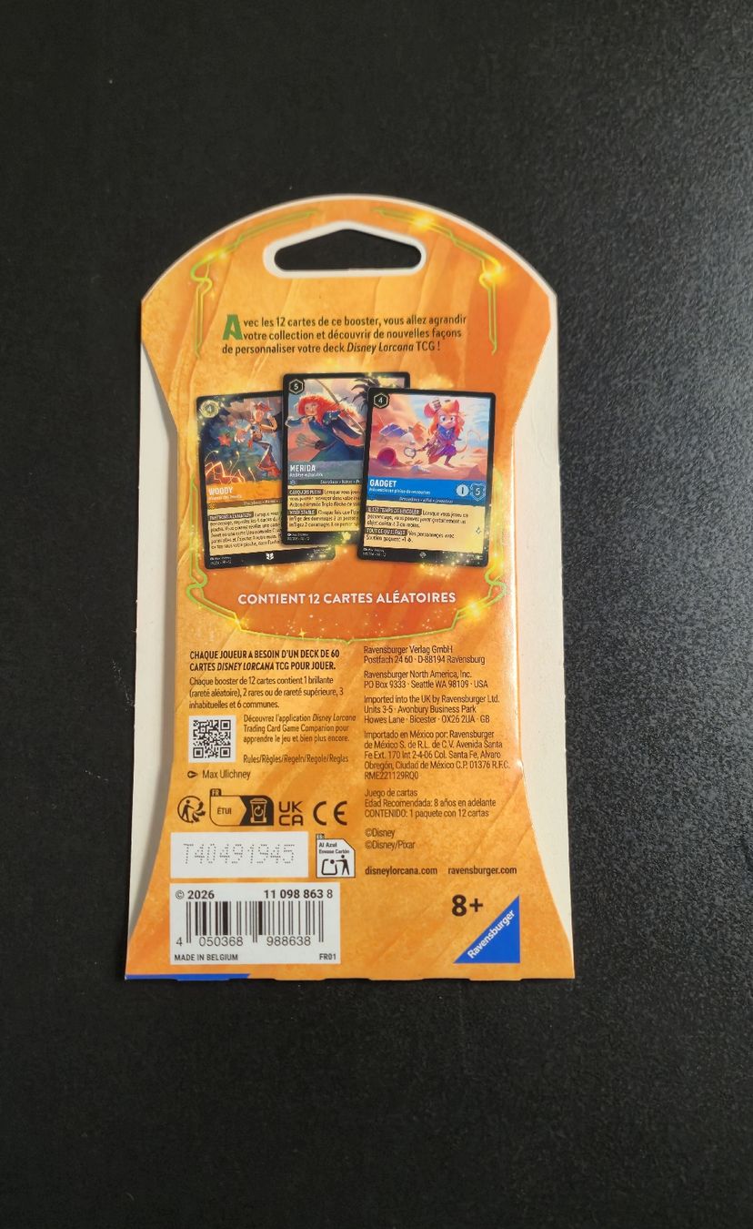 Disney Carte collezionabili: Booster Lorcana Contrées Inconnues  – Nuovo e nell'imballaggio originale da Vétroz venduto da syl_h2ry 1