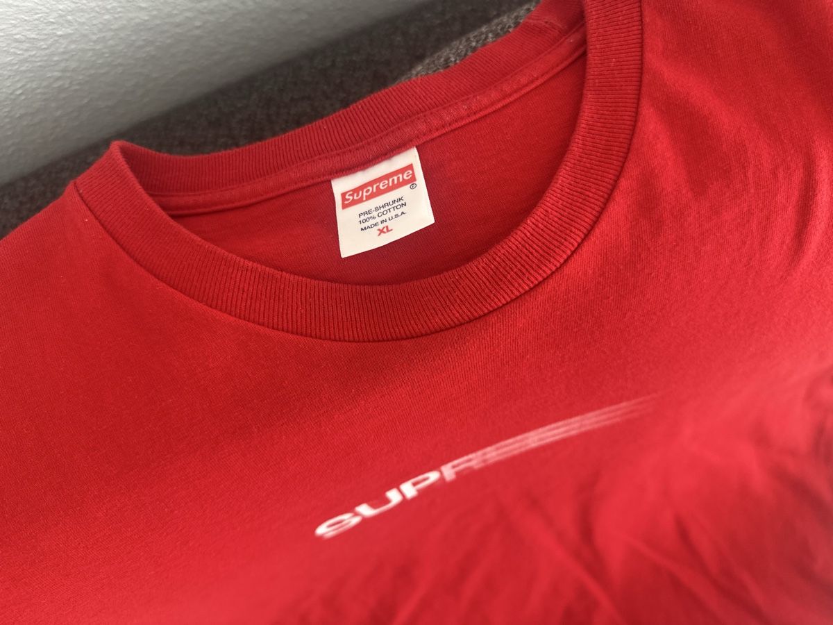 Supreme T-shirts: Supreme T-Shirt Motion Logo Red – D'occasion à Goldach par Lenny0220 4