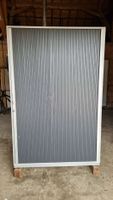 Armoire a volet roulant gris cadre aluminium largeur 